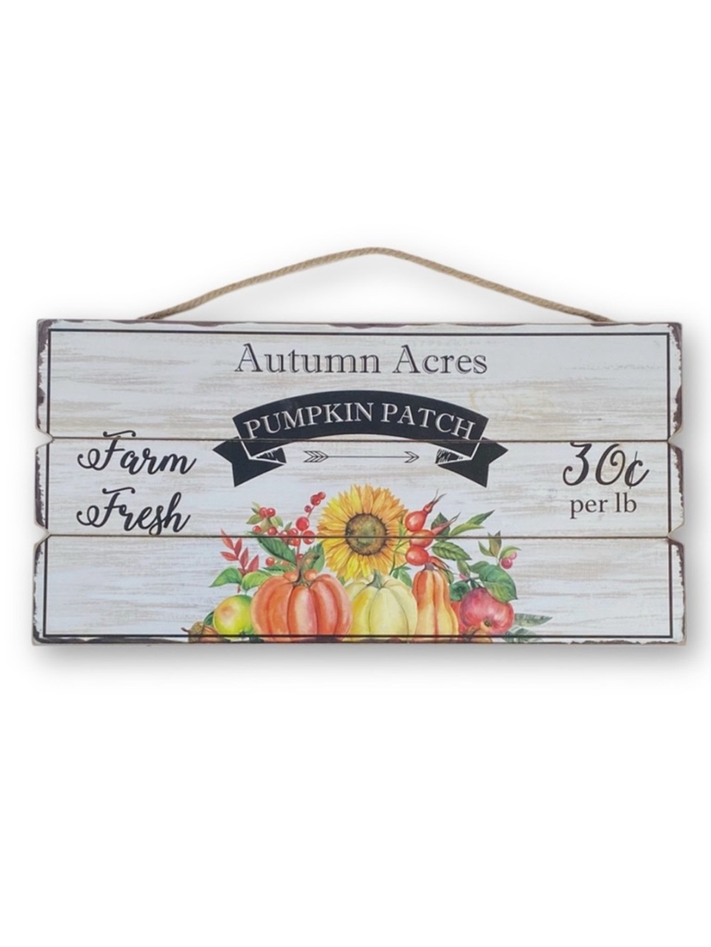 Kirkland’s Distressed Autumn Acres Pumpkin Patch Farm Wood Wall Art Sign
